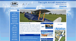 Desktop Screenshot of lightaircraftassociation.co.uk