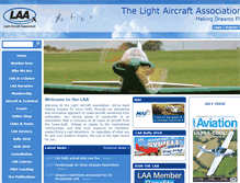 Tablet Screenshot of lightaircraftassociation.co.uk